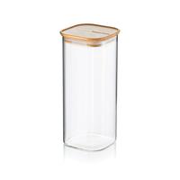 Bamboo Clear Storage Jar 1.9L